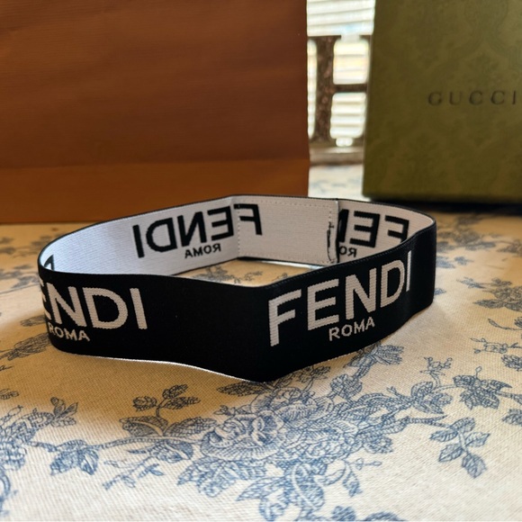 Fashion Monochrome Logo Headband